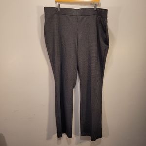 Roz & Ali Womens Size 3X Wide Leg Casual Dress Pants with Intricate Pattern